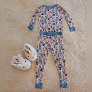 Toddler Bamboo PJs and Slippers Bundle